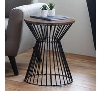 Julian Bowen Jersey Round Side Table - Walnut