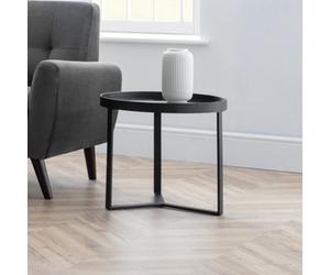 Julian Bowen Loft Lamp Table - Smoked Glass