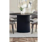 Julian Bowen Louis Round 4 Seater Dining Table - Black