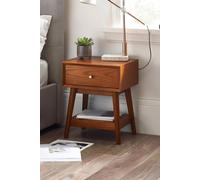 Julian Bowen Lowry 1 Drawer Sidetable, Brown