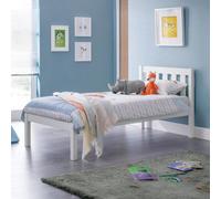 Julian Bowen Luna Single Surf White Bed - Wilko