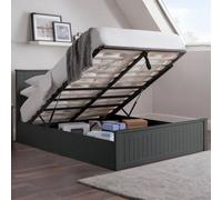 Julian Bowen Maine 150Cm King Anthracite Black Lift-Up Ottoman Storage Bed