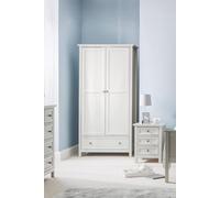 Julian Bowen Maine 2 Door Combination Wardrobe - Dove Grey