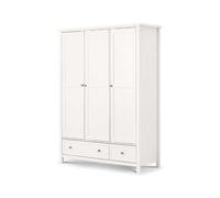 Julian Bowen Maine 3 Door Combination Wardrobe Pewter