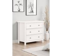 Julian Bowen Maine 3 Drawer Wide Chest - Surf White