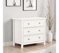 Julian Bowen Maine 3 Drawer Wide Chest - Surf White