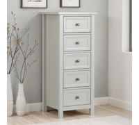 Julian Bowen Maine 5 Drawer Tall Chest - Dove Grey