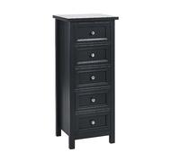 Julian Bowen Maine 5 Drawer Tall Chest Pewter