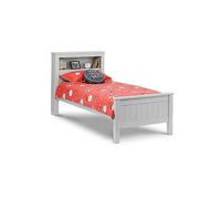 Julian Bowen Maine 90cm Bookcase Bed Dove Grey