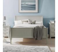 Julian Bowen Maine Bed, Double, Panelled, Grey - W148.5 x D200cm
