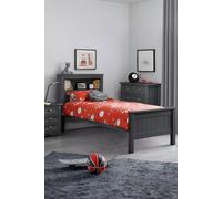 Julian Bowen Maine Single Anthracite Bookcase Bed - Grey - Wilko