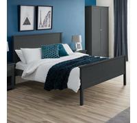 Julian Bowen Maine 90Cm Bed - Anthracite, Black