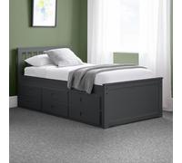 Julian Bowen Maisie Guest Bed with Drawer - Anthracite