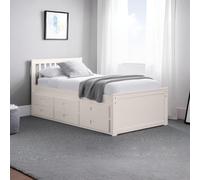 Julian Bowen Maisie Trundle Day Bed & 2 Mattresses - Off White