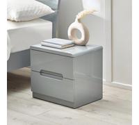 Julian Bowen Manhattan 2 Drawer Bedside - Grey