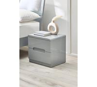 Manhattan 2 Drawer Bedside - Grey