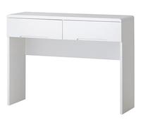 Julian Bowen Manhattan Dressing Table With 2 Drawers - High Gloss White Tables