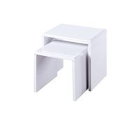Julian Bowen Manhattan Nest Of 2 Tables - White Nesting