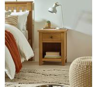 Julian Bowen Marlborough 1 Drawer Bedside - Solid Oak