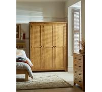 Julian Bowen Marlborough 3 Door Wardrobe With Fitted Interior Oak