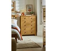 Julian Bowen Marlborough 6 Drawer Chest (4+2) - Solid Oak