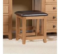Julian Bowen Marlborough Dressing Stool - Solid Oak