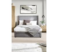 Julian Bowen Mayfair 135Cm Double Grey Chenille Storage Bed With 4 Drawers