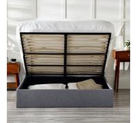 Julian Bowen Merida King Size Grey Ottoman Bed - Wilko