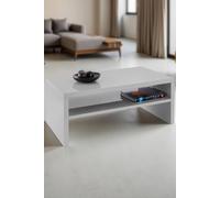 Julian Bowen Metro Grey Gloss Rectangular Coffee Table With Shelf Storage, Wood, Height: 42.8 X Width: 100 X Depth: 59Cm