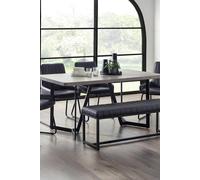 Julian Bowen Miami Rectangular 4-6 Seater Dining Table in Grey Julian Bowen Grey