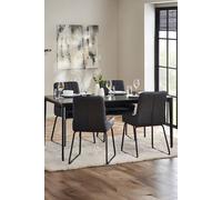 Julian Bowen Dexter 4 Seater Dining Table - Slate Grey