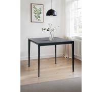 Julian Bowen Miami Square Stone Top 4 Seater Dining Table in Grey Julian Bowen Grey