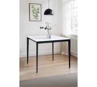 Julian Bowen Miami 4 Seater Marble Square Dining Table White - Wilko