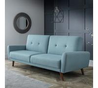 Julian Bowen Monza Clic Clac Fabric Sofa Bed - Blue
