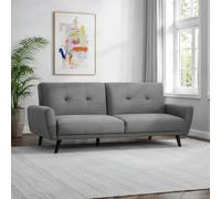 Julian Bowen Monza Clic Clac Fabric Sofa Bed - Grey