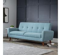 Julian Bowen Monza Fabric 3 Seater Sofa - Blue