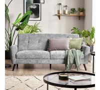 Julian Bowen Monza 3 Seater Sofa In Mobus Fabric - Dove, Grey