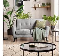 Julian Bowen Monza Upholstered 2 Seater Sofa - Grey Chenille