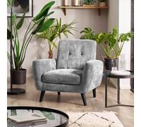 Julian Bowen Monza Velvet Armchair - Grey