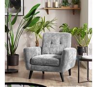 Julian Bowen Monza Velvet Armchair - Grey