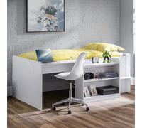 Julian Bowen Neptune White Midsleeper - Size: Single - Wilko