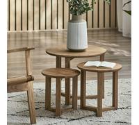 Julian Bowen Nidri Nest of 3 Tables - Natural