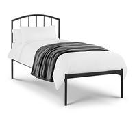 Julian Bowen Onyx Metal Single Bed - Dark Grey, Silver