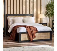 Julian Bowen Padstow Ottoman Double Black Bed Frame - Wilko