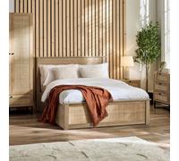 Julian Bowen Padstow Ottoman King Size Oak Bed Frame - Brown - Wilko