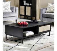 Julian Bowen Padstow Coffee Table - Black Oak Effect