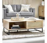Padstow Coffee Table - Oak and Black