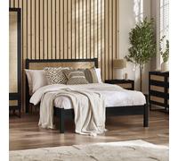 Julian Bowen Padstow Kingsize Wooden Bed Frame - Black