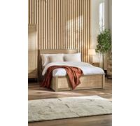 Julian Bowen Padstow Rattan Effect Ottoman Storage Bed in Natural | Size: King Julian Bowen Natural King