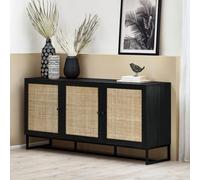 Julian Bowen Padstow Sideboard - Black Oak Effect